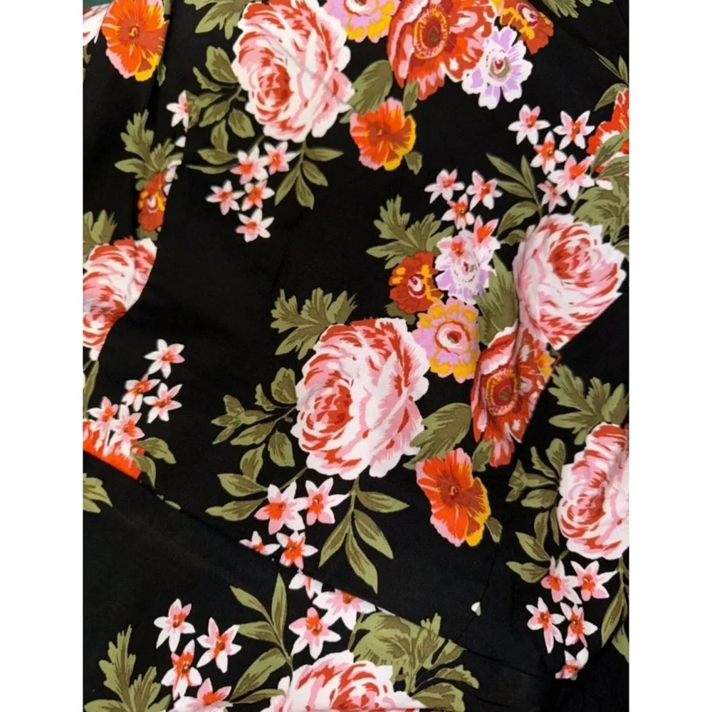 MAEVE by Anthropologie – Sleeveless‎ Floral Halter Scallop Mini Dress | Size M
